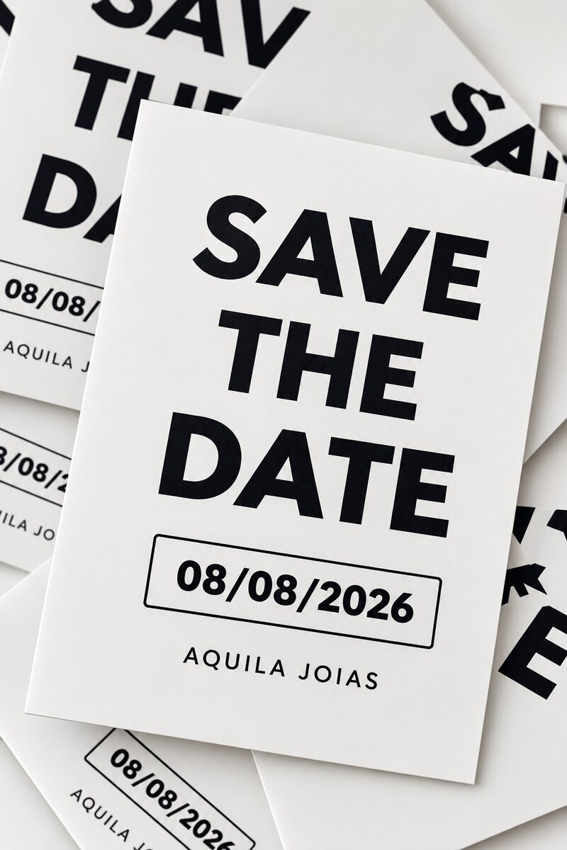 Save the date Aquila Joias, 08 de agosto de 2026